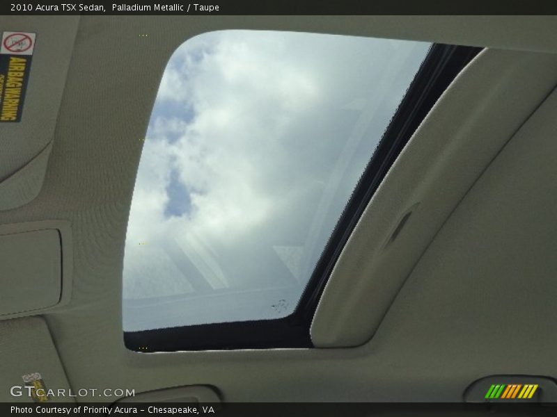 Palladium Metallic / Taupe 2010 Acura TSX Sedan