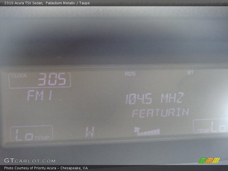 Palladium Metallic / Taupe 2010 Acura TSX Sedan