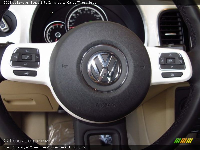 Candy White / Beige 2013 Volkswagen Beetle 2.5L Convertible