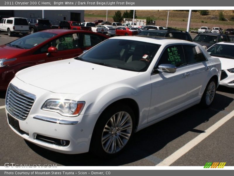 Bright White / Dark Frost Beige/Light Frost Beige 2011 Chrysler 300 C Hemi