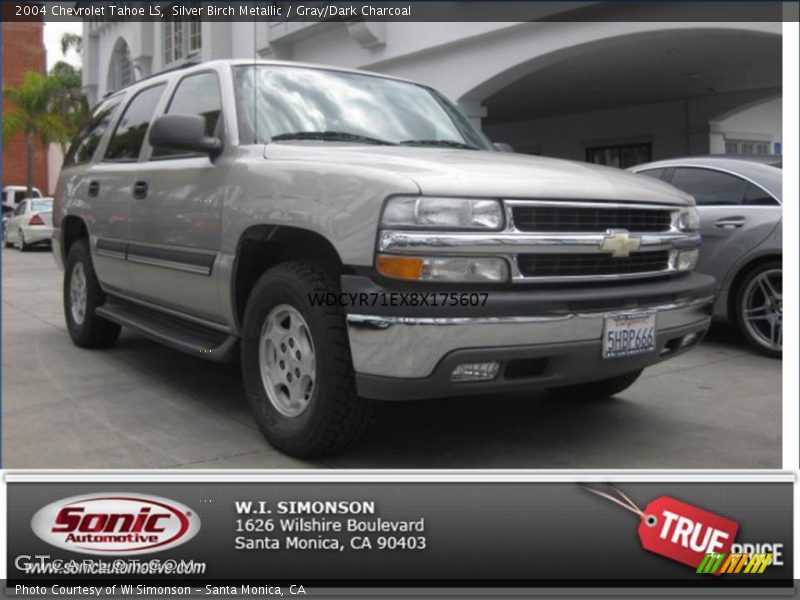 Silver Birch Metallic / Gray/Dark Charcoal 2004 Chevrolet Tahoe LS