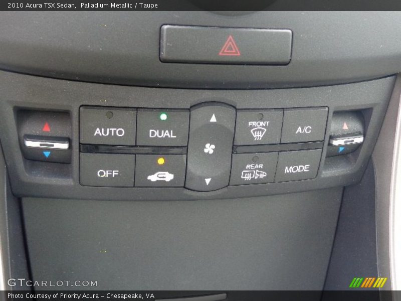 Palladium Metallic / Taupe 2010 Acura TSX Sedan