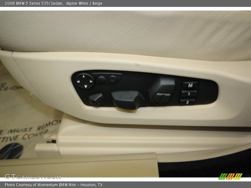 Alpine White / Beige 2008 BMW 5 Series 535i Sedan