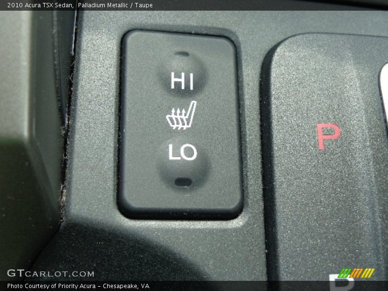 Palladium Metallic / Taupe 2010 Acura TSX Sedan