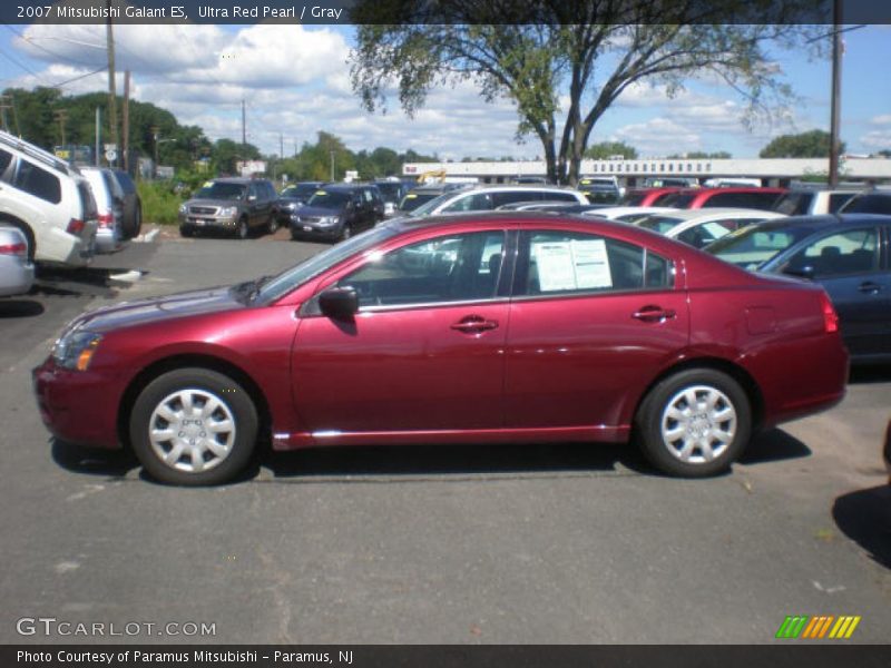 Ultra Red Pearl / Gray 2007 Mitsubishi Galant ES