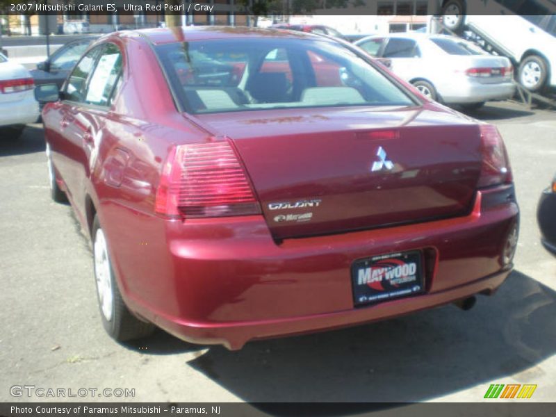 Ultra Red Pearl / Gray 2007 Mitsubishi Galant ES