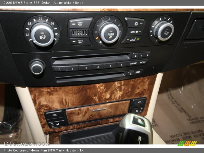 Alpine White / Beige 2008 BMW 5 Series 535i Sedan