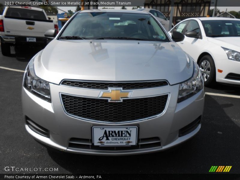 Silver Ice Metallic / Jet Black/Medium Titanium 2013 Chevrolet Cruze LS