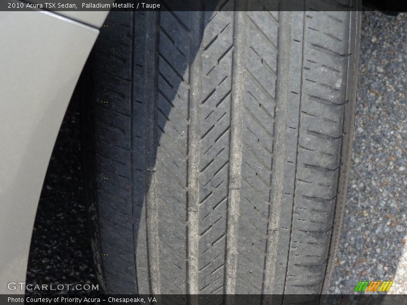 Palladium Metallic / Taupe 2010 Acura TSX Sedan