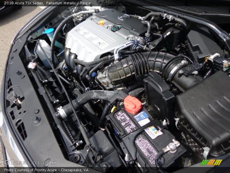 Palladium Metallic / Taupe 2010 Acura TSX Sedan
