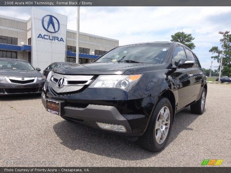 Formal Black / Ebony 2008 Acura MDX Technology