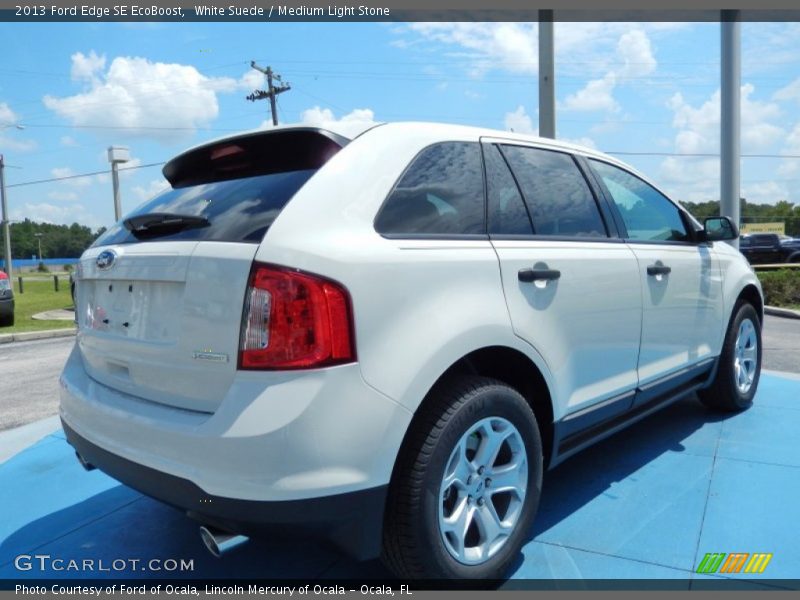 White Suede / Medium Light Stone 2013 Ford Edge SE EcoBoost