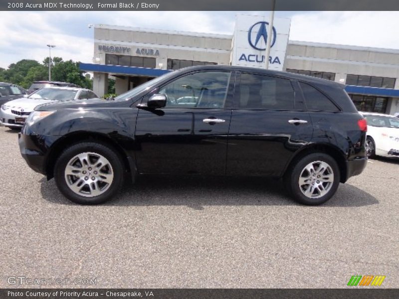 Formal Black / Ebony 2008 Acura MDX Technology