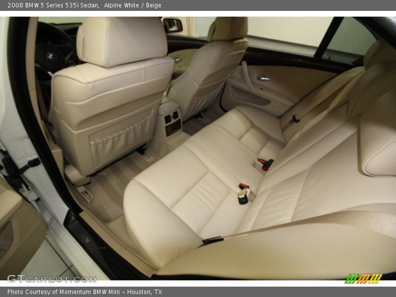 Alpine White / Beige 2008 BMW 5 Series 535i Sedan