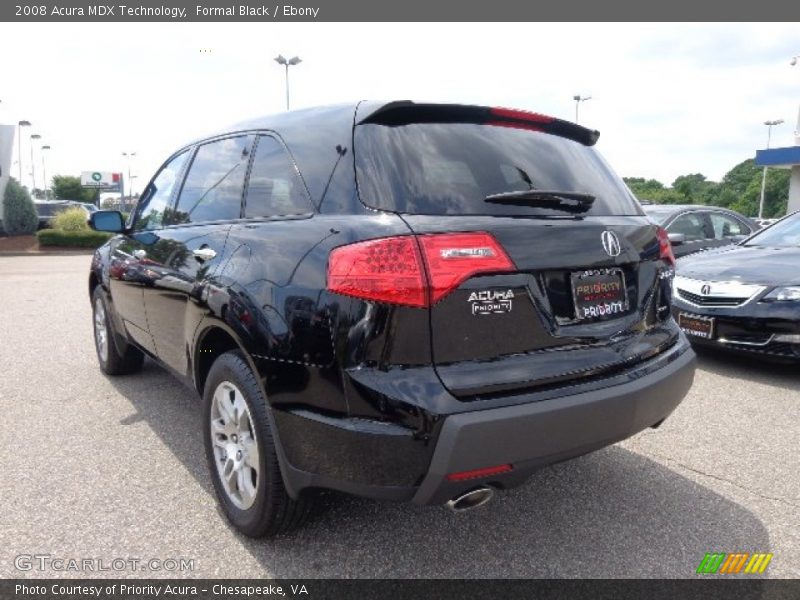 Formal Black / Ebony 2008 Acura MDX Technology
