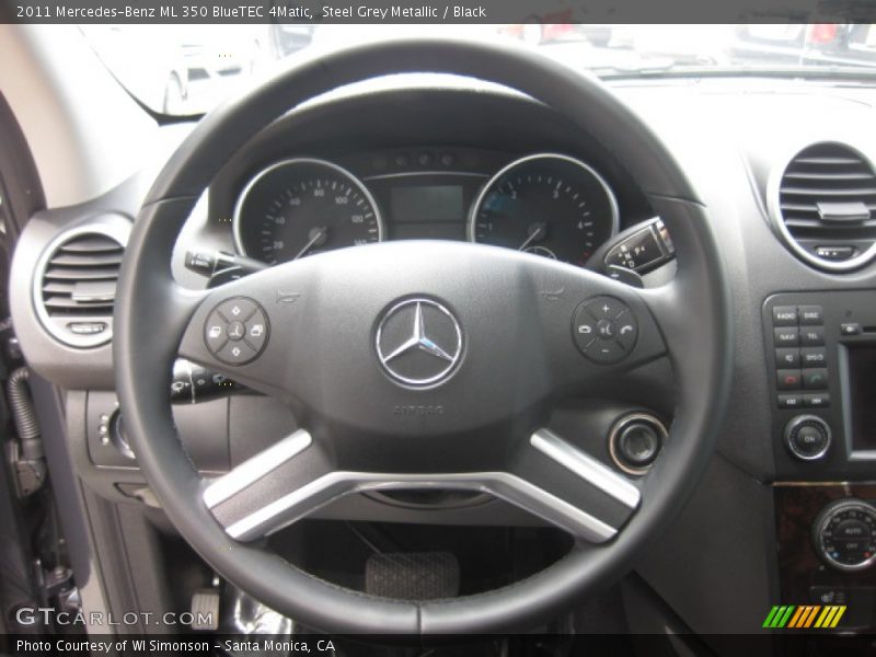 Steel Grey Metallic / Black 2011 Mercedes-Benz ML 350 BlueTEC 4Matic