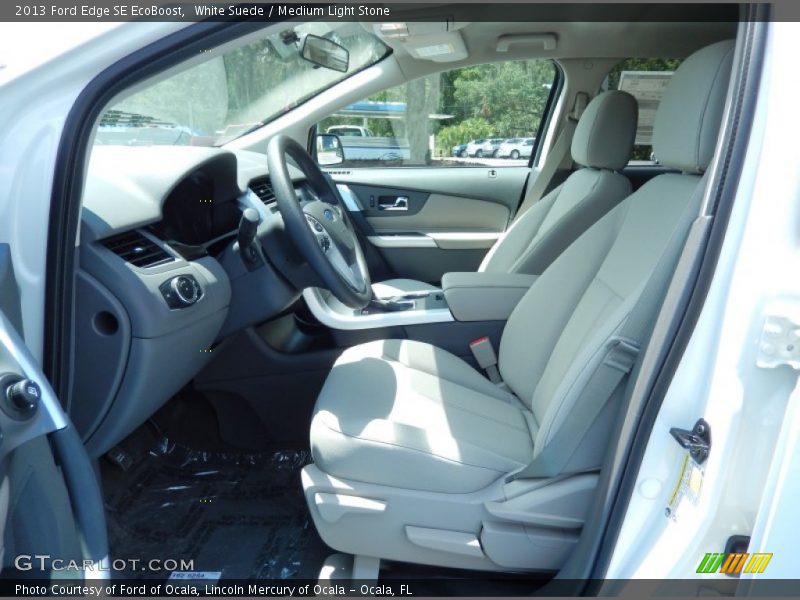 White Suede / Medium Light Stone 2013 Ford Edge SE EcoBoost