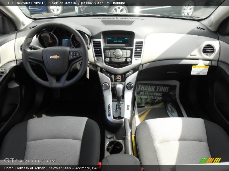 Silver Ice Metallic / Jet Black/Medium Titanium 2013 Chevrolet Cruze LS