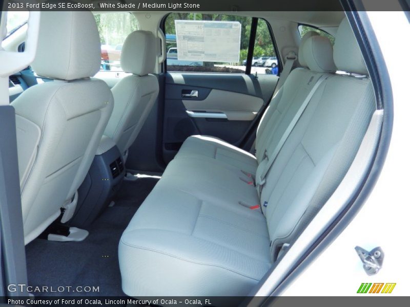 White Suede / Medium Light Stone 2013 Ford Edge SE EcoBoost