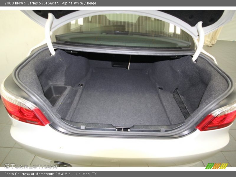 Alpine White / Beige 2008 BMW 5 Series 535i Sedan