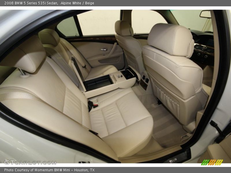 Alpine White / Beige 2008 BMW 5 Series 535i Sedan