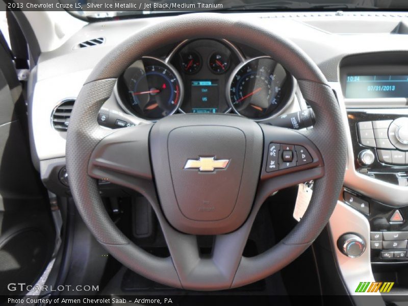 Silver Ice Metallic / Jet Black/Medium Titanium 2013 Chevrolet Cruze LS