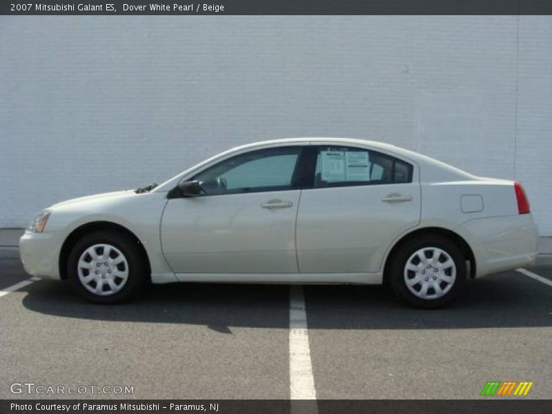 Dover White Pearl / Beige 2007 Mitsubishi Galant ES