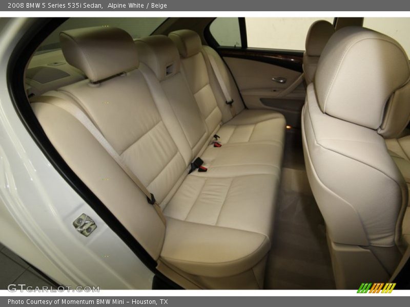 Alpine White / Beige 2008 BMW 5 Series 535i Sedan