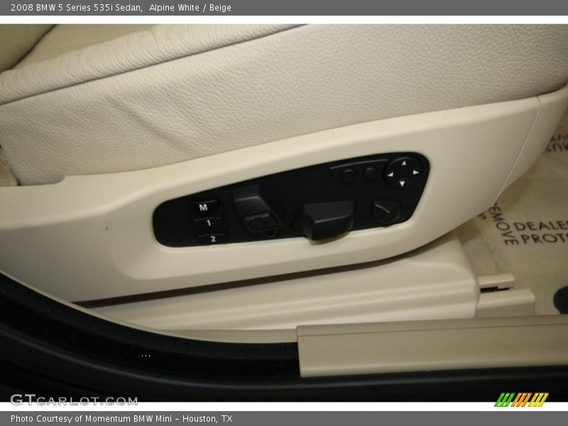 Alpine White / Beige 2008 BMW 5 Series 535i Sedan