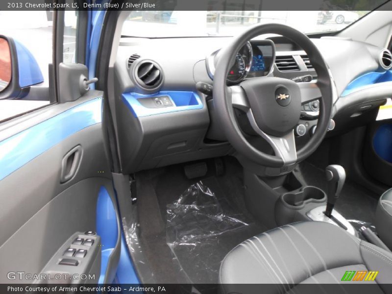 Denim (Blue) / Silver/Blue 2013 Chevrolet Spark LS
