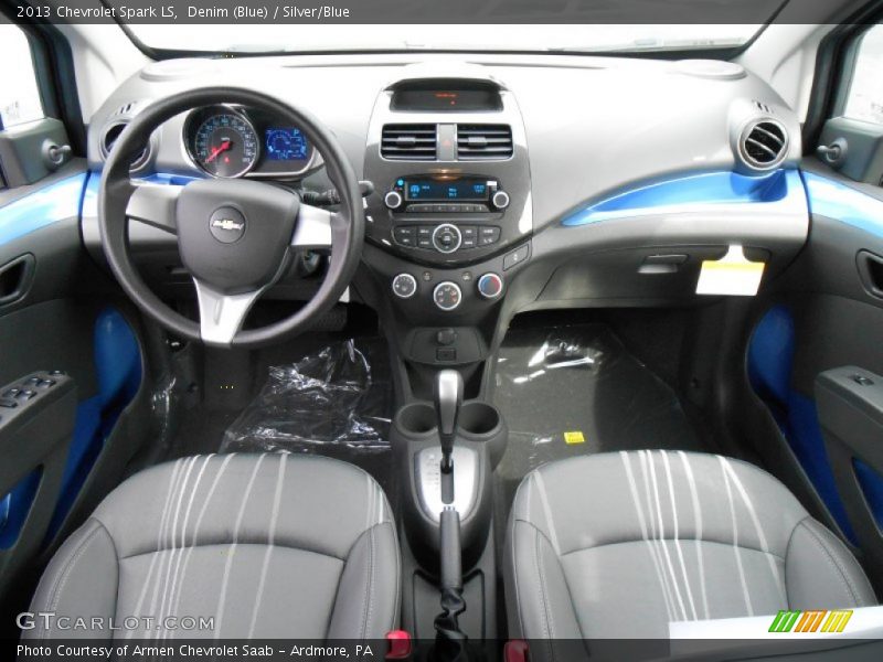 Denim (Blue) / Silver/Blue 2013 Chevrolet Spark LS