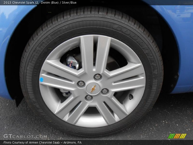Denim (Blue) / Silver/Blue 2013 Chevrolet Spark LS