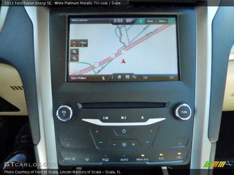 Navigation of 2013 Fusion Energi SE