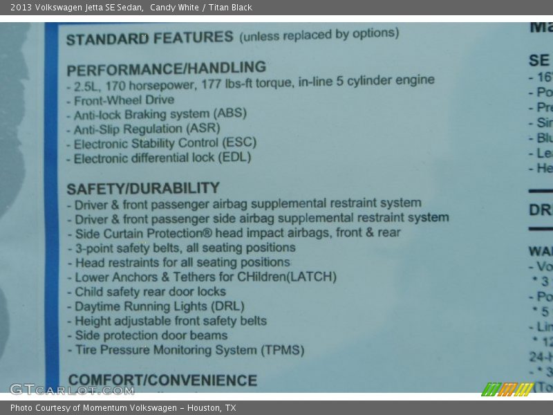Candy White / Titan Black 2013 Volkswagen Jetta SE Sedan