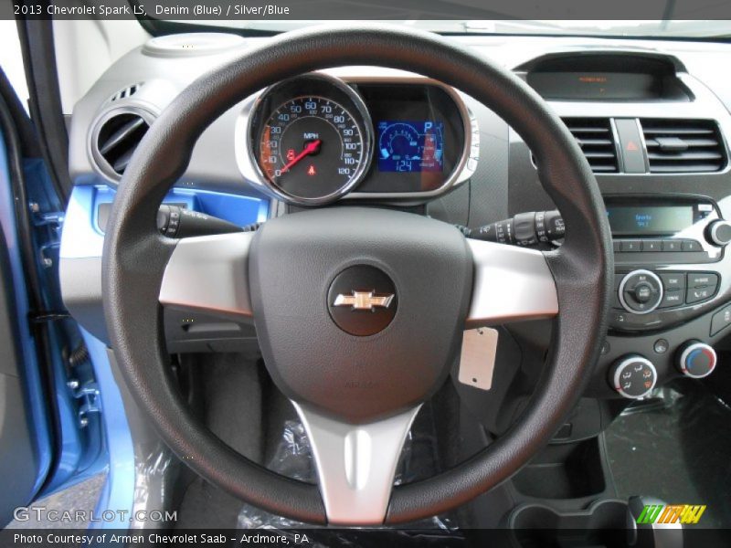 Denim (Blue) / Silver/Blue 2013 Chevrolet Spark LS
