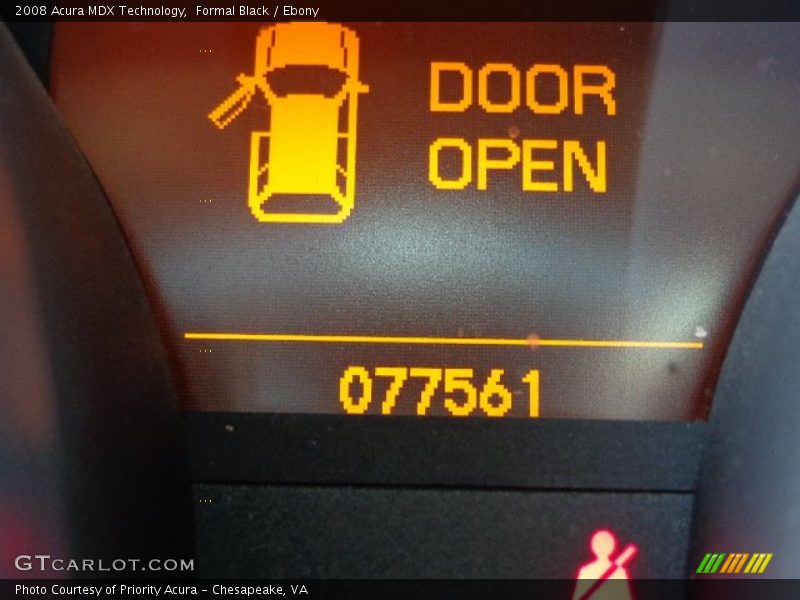 Formal Black / Ebony 2008 Acura MDX Technology