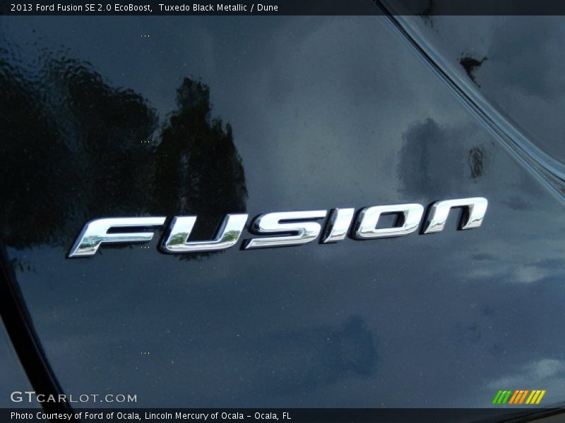 Tuxedo Black Metallic / Dune 2013 Ford Fusion SE 2.0 EcoBoost