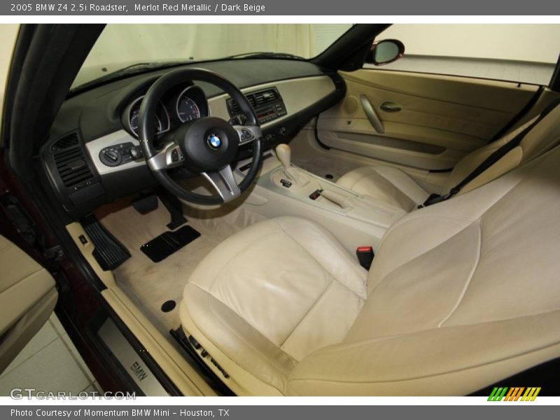  2005 Z4 2.5i Roadster Dark Beige Interior