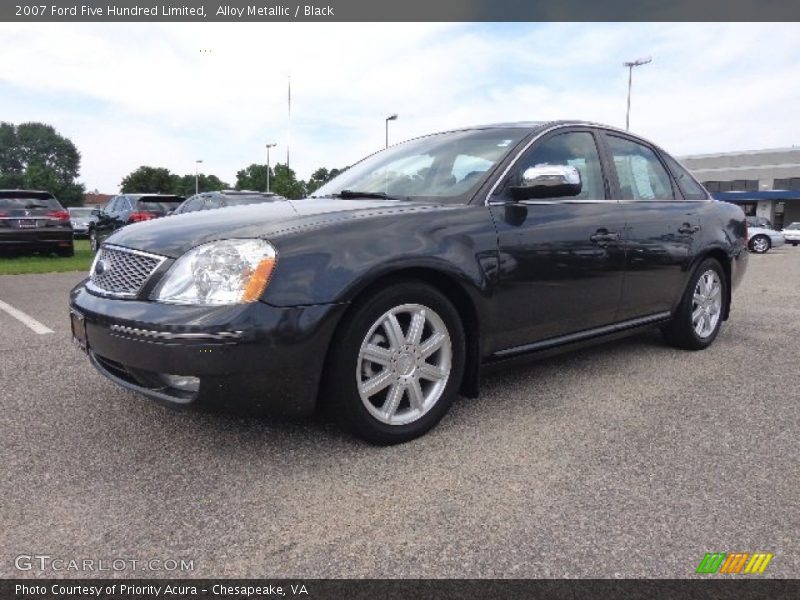 Alloy Metallic / Black 2007 Ford Five Hundred Limited