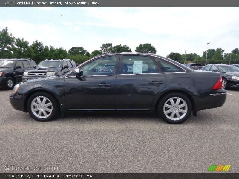 Alloy Metallic / Black 2007 Ford Five Hundred Limited