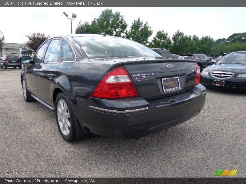 Alloy Metallic / Black 2007 Ford Five Hundred Limited