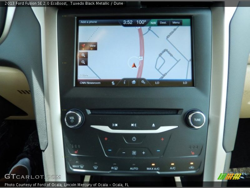 Tuxedo Black Metallic / Dune 2013 Ford Fusion SE 2.0 EcoBoost