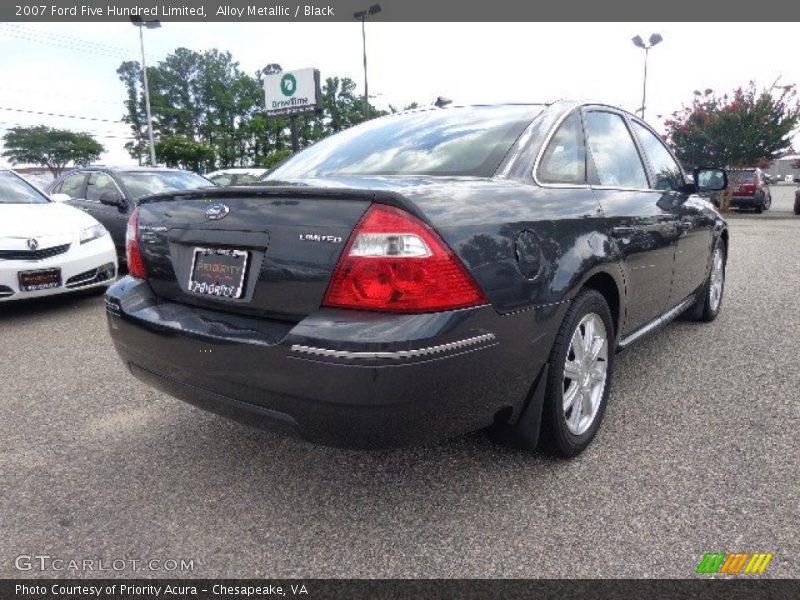 Alloy Metallic / Black 2007 Ford Five Hundred Limited