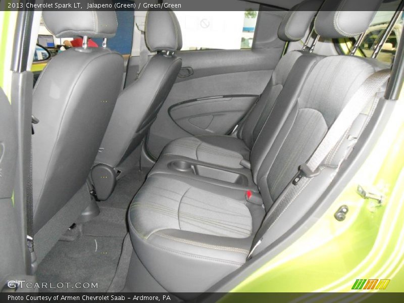 Jalapeno (Green) / Green/Green 2013 Chevrolet Spark LT