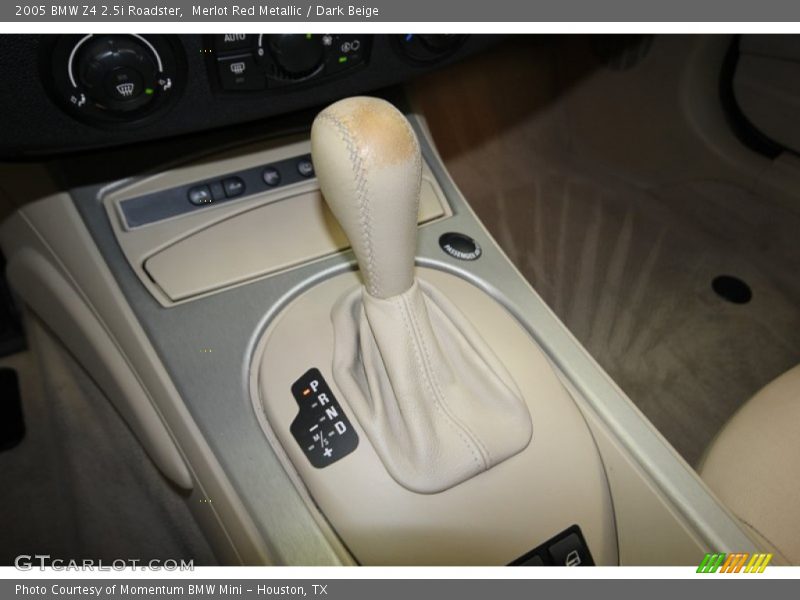 Merlot Red Metallic / Dark Beige 2005 BMW Z4 2.5i Roadster