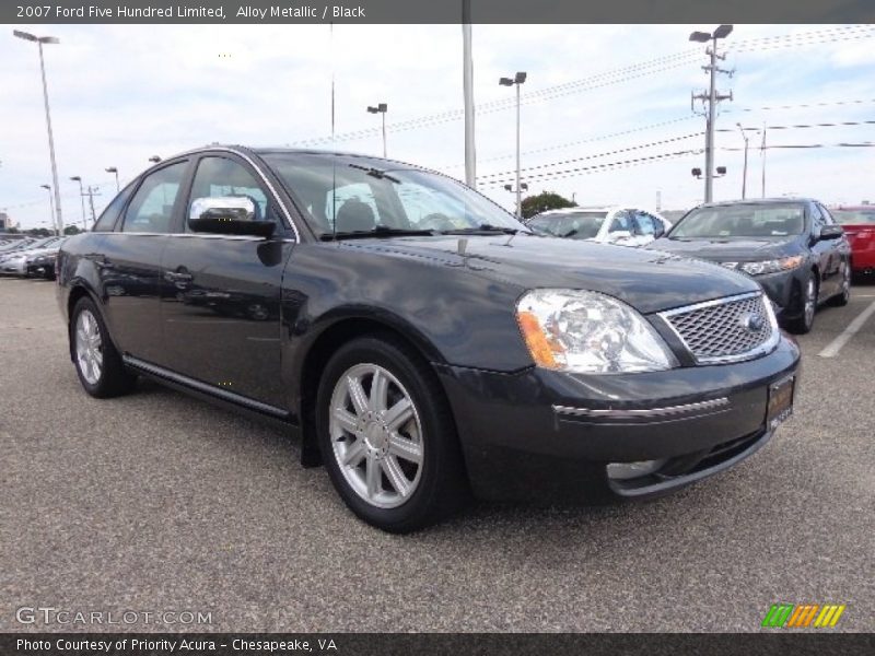 Alloy Metallic / Black 2007 Ford Five Hundred Limited