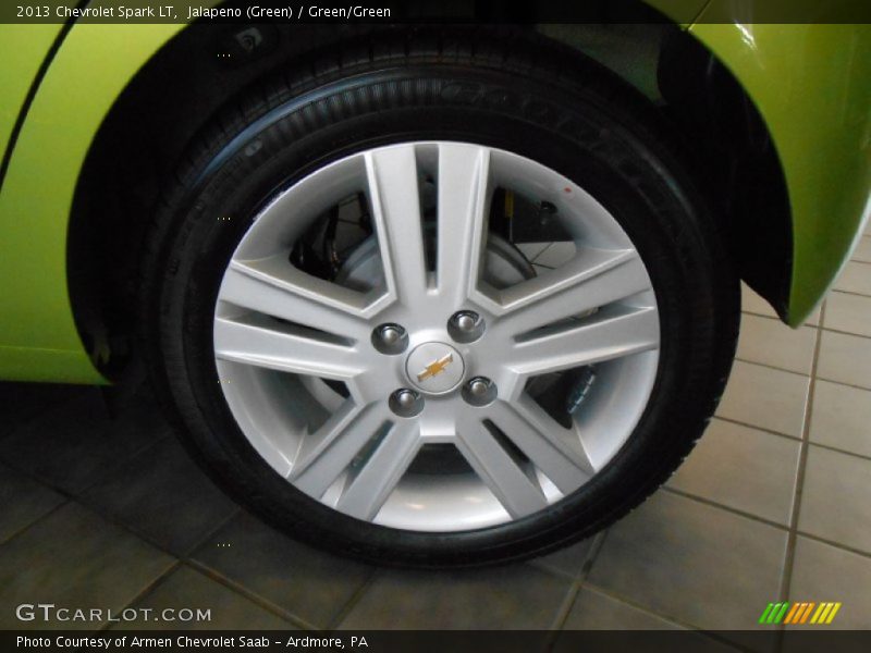 Jalapeno (Green) / Green/Green 2013 Chevrolet Spark LT