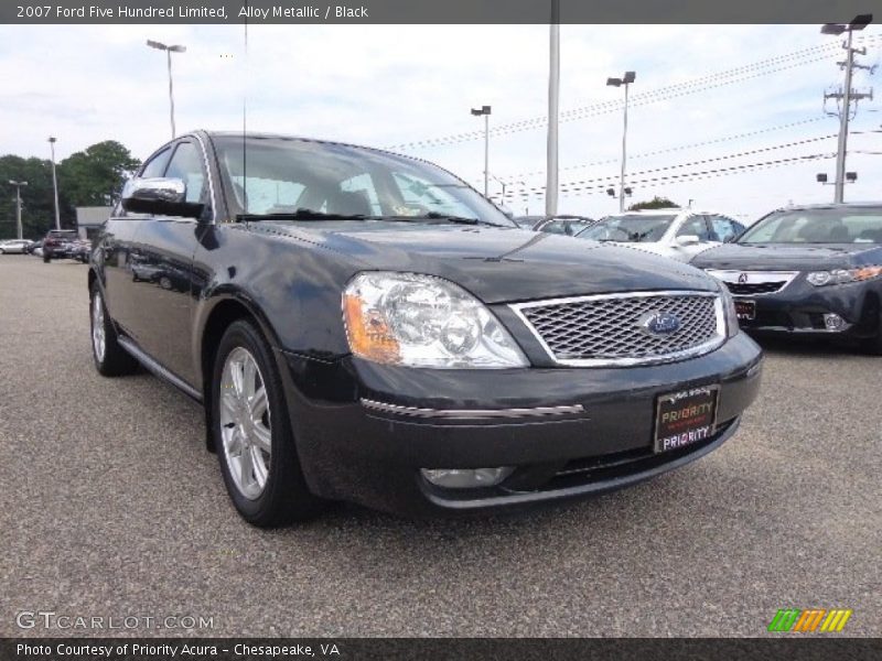 Alloy Metallic / Black 2007 Ford Five Hundred Limited