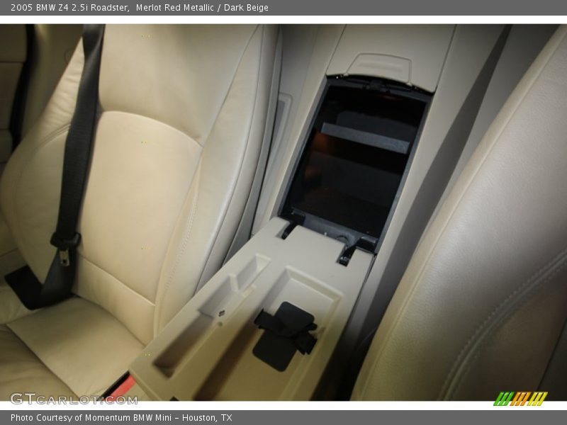 Merlot Red Metallic / Dark Beige 2005 BMW Z4 2.5i Roadster