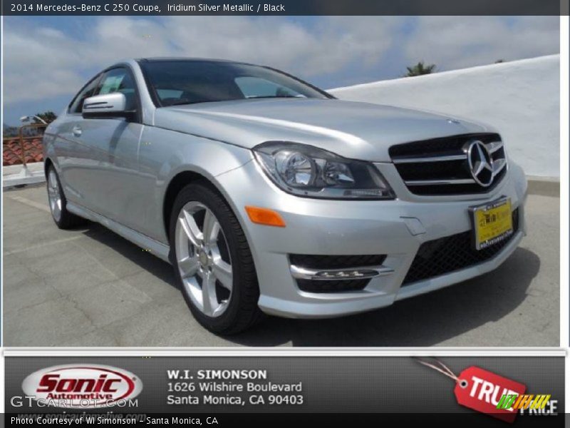 Iridium Silver Metallic / Black 2014 Mercedes-Benz C 250 Coupe